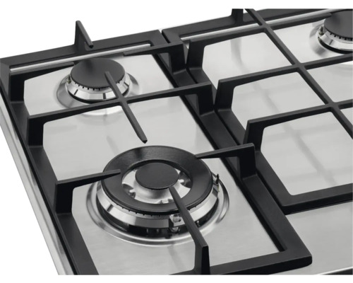 Roestvrijstalen gaskookplaat met vier branders