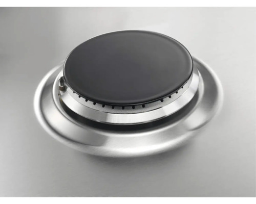 Gasbrander van roestvrij staal met zwarte afdekking