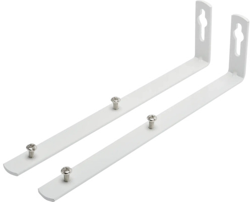 Set metalen plankdragers met schroeven