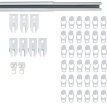 Gordijnrail met accessoireset voor gordijnmontage