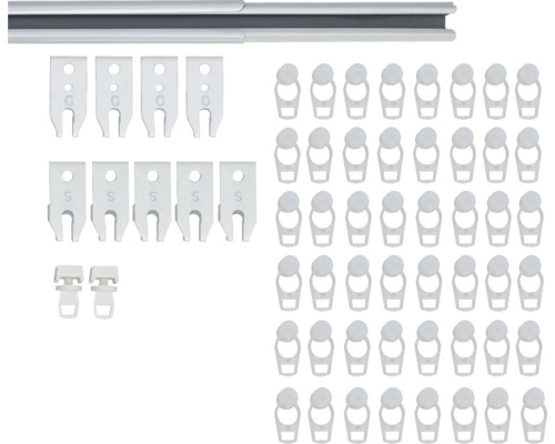 Gordijnroede met accessoires