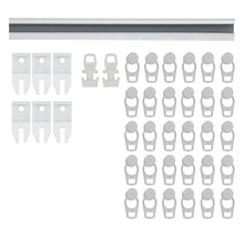 Gordijnrailset met accessoires voor gordijnbevestiging