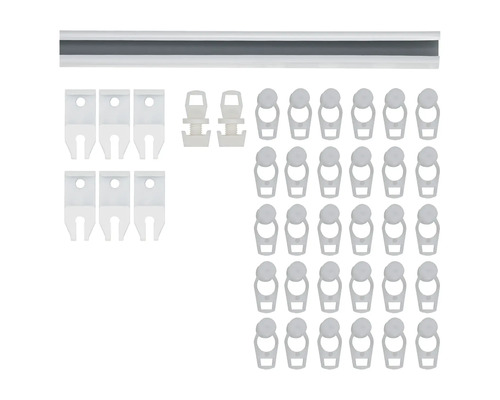 Gordijnrailset met accessoires voor gordijnbevestiging