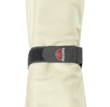 Doppler logo op een textielband