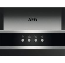 AEG Logo op een afzuigkap met bedieningspaneel