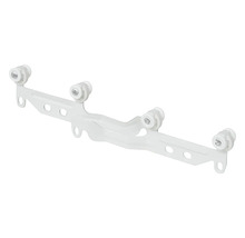 Gordijnrailwagen van metaal met rollen