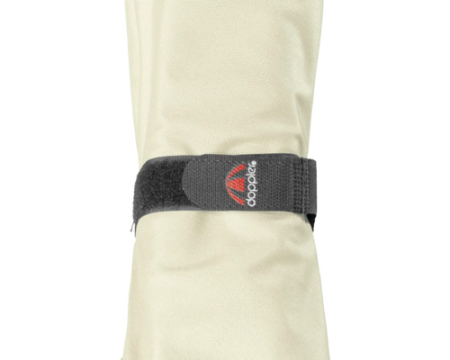 Doppler logo op een beschermhoes