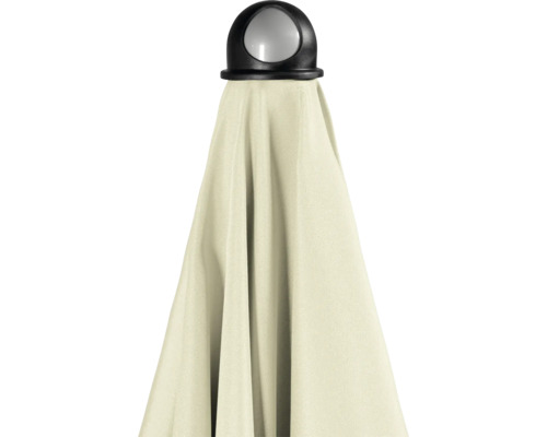 Gesloten parasol met stoffen bekleding