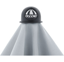 Doppler Logo op een parasol