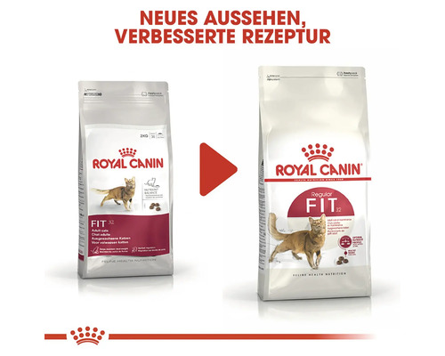 Twee pakken Royal Canin Fit 32 kattenvoer voor volwassen katten