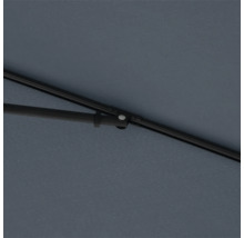 Detailopname van een parasol met baleinen en doek