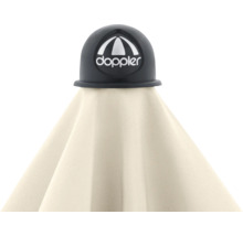 Doppler logo op een parasol