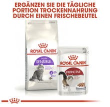 Royal Canin Sensible 33 droogvoer en Royal Canin Instinctive natvoer voor katten
