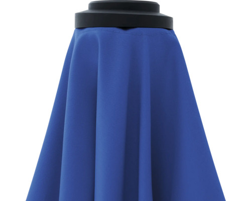 Detailopname van een blauwe parasol