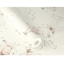 Behang met konijnenpatroon