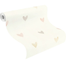 Behangrol met hartjesmotief
