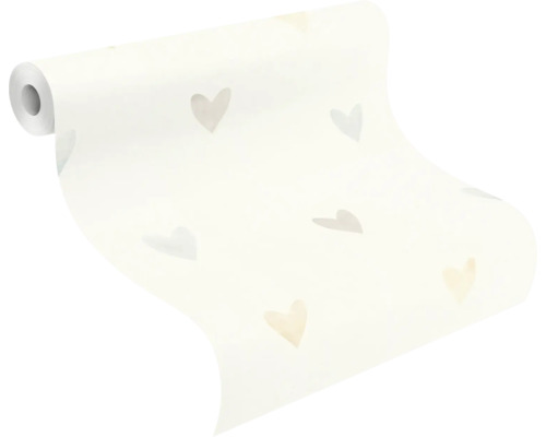 Behangrol met hartjesmotief