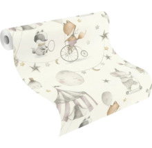 Rol behang met dierenmotieven