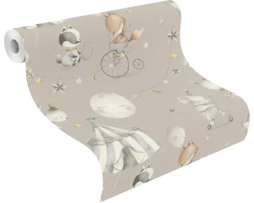 Rol behang met circusthema