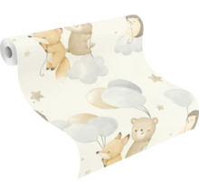 Rol behang met diermotieven en sterren