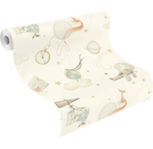 Rol behang met ruimte- en reismotieven