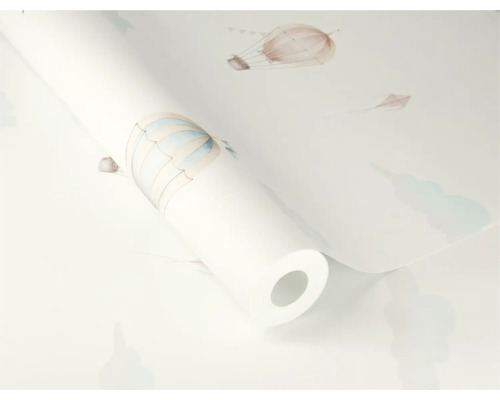 Rol behang met luchtballonmotief