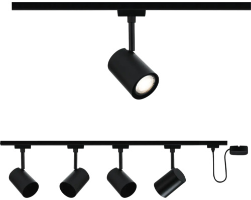 Railsysteem met vijf spots