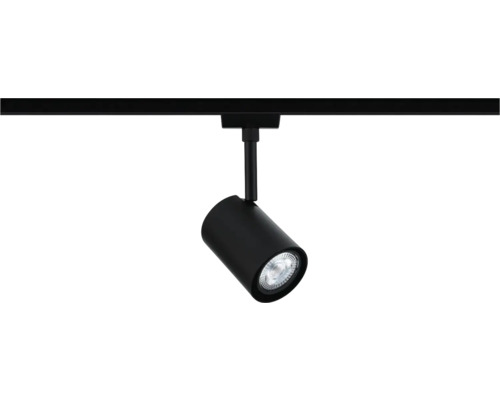 Zwarte spanningsrail lamp voor plafondmontage