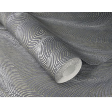 Rol grijs behang met abstract patroon