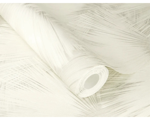 Rol behang met verenpatroon