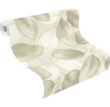 Behangrol met bladerpatroon