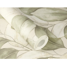 Rol vliesbehang met bladerenontwerp