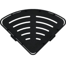 Hoekplank met afvoergoten voor douchebenodigdheden