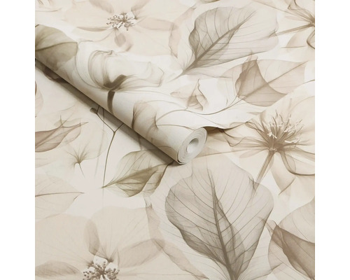 Behangrol met bloemmotief