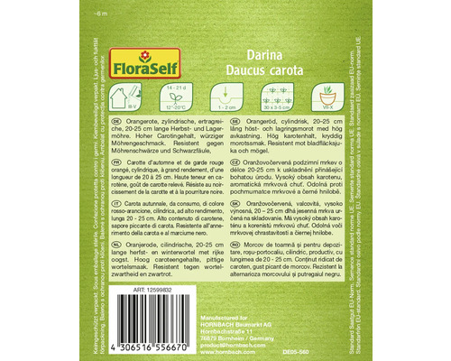 Darina Daucus Carota wortelzaadverpakking