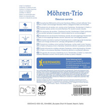 Wortel Trio zaadlint met de soorten Burpees Short N Sweet, Naomi en Salto