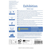 Informatie over de groente-ui Exhibition Allium cepa, inclusief instructies en het Kiepenkerl logo