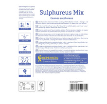 Cosmos sulphureus bloemenzaad verpakkingsinformatie