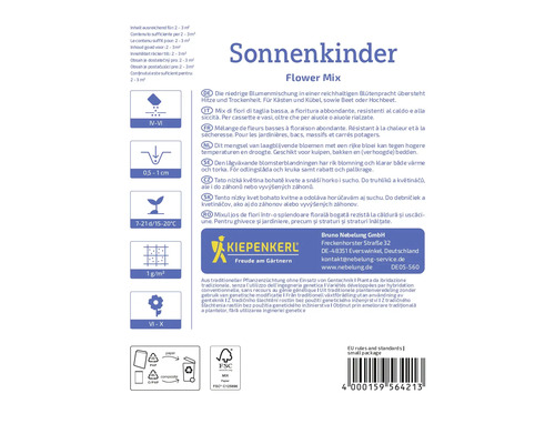 Sonnenkinder Flower Mix verpakking