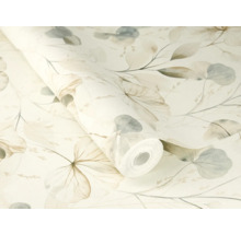 Behangrol met bladerpatroon