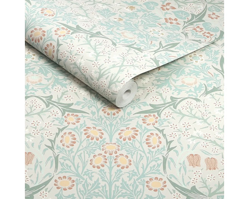 Behangrol met bloemmotief