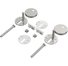 Afzonderlijke bevestigingsonderdelen voor toiletbrillen van metaal