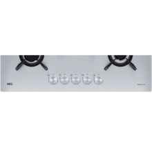 AEG gaskookplaat met twee kookzones en draaiknoppen