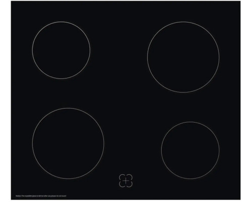 Keramische kookplaat met vier kookzones