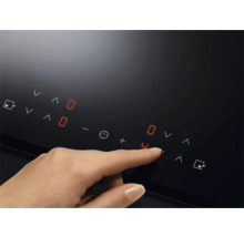 Bedieningspaneel van een kookplaat met vingerbediening