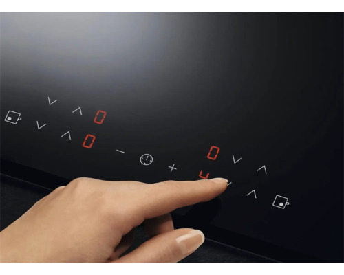 Bedieningspaneel van een kookplaat met vingerbediening