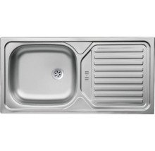 Spoelbak van roestvrij staal met afdruiprek