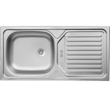 Metalen spoelbak met afdruiprek