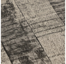 Close-up van een textiel met houten structuur