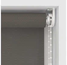 Grijs rolgordijn met kettingbediening voor raamdecoratie
